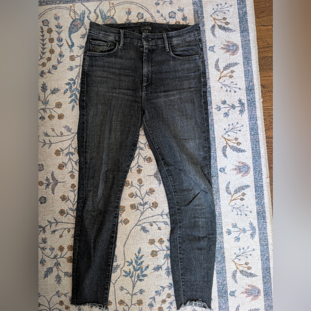 MOTHER High Waisted Looked Ankle Fray, In "Sharing Secrets" Size 29